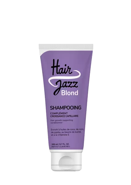 Keltaisuutta poistava HAIR JAZZ -shampoo vaaleille ja harmaille hiuksille 